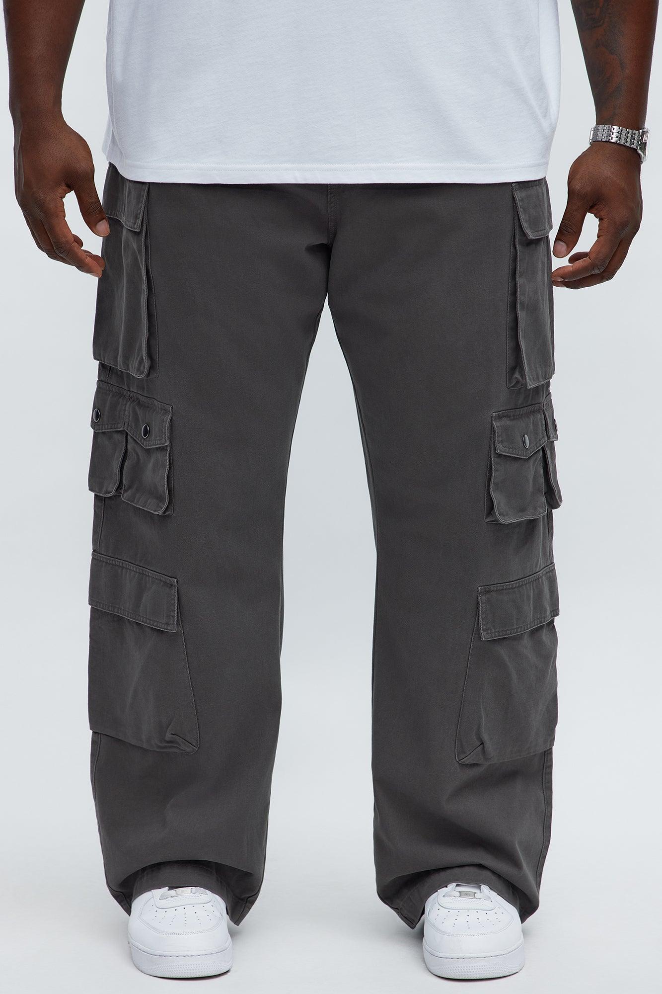 Straight Void Runner Cargo Pants - Charcoal Male Product Image