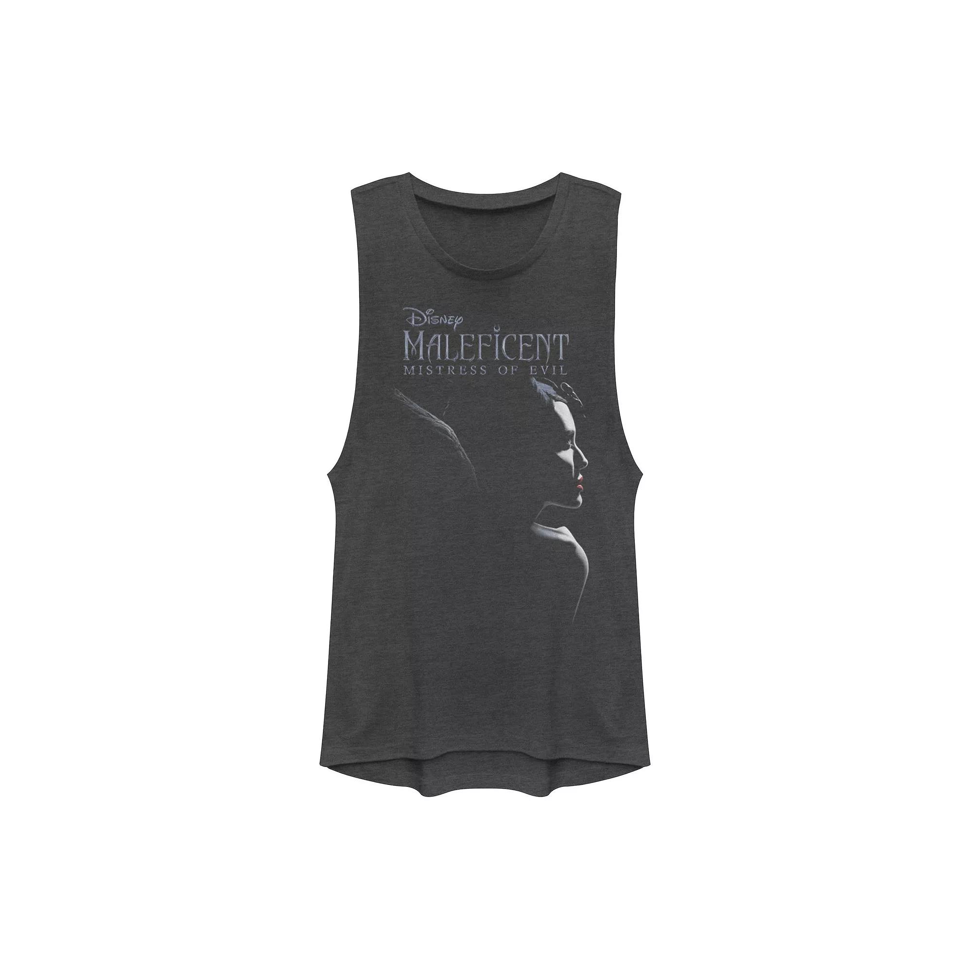 Disney's Maleficent Juniors' Mistress Of Evil Dark Portrait Muscle Tank Top, Girl's,  Product Image