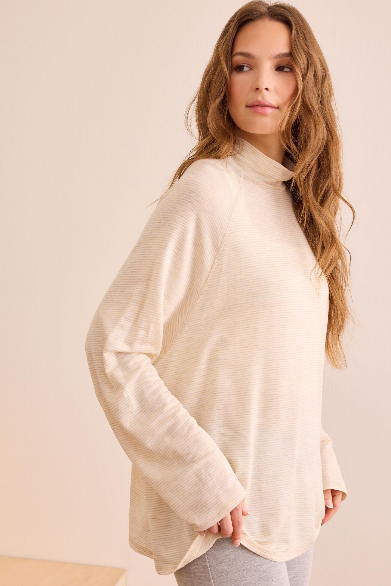 Cloudlight Stripe Mockneck Product Image