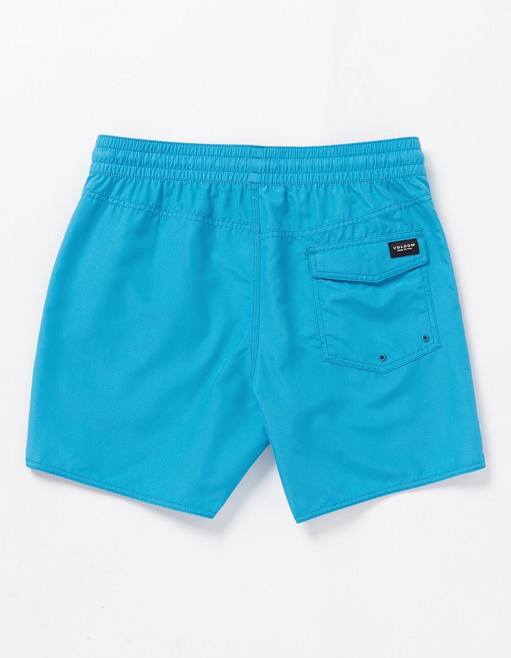 VOLCOM Lido Solid Mens 16" Volley Shorts - BLUE Product Image
