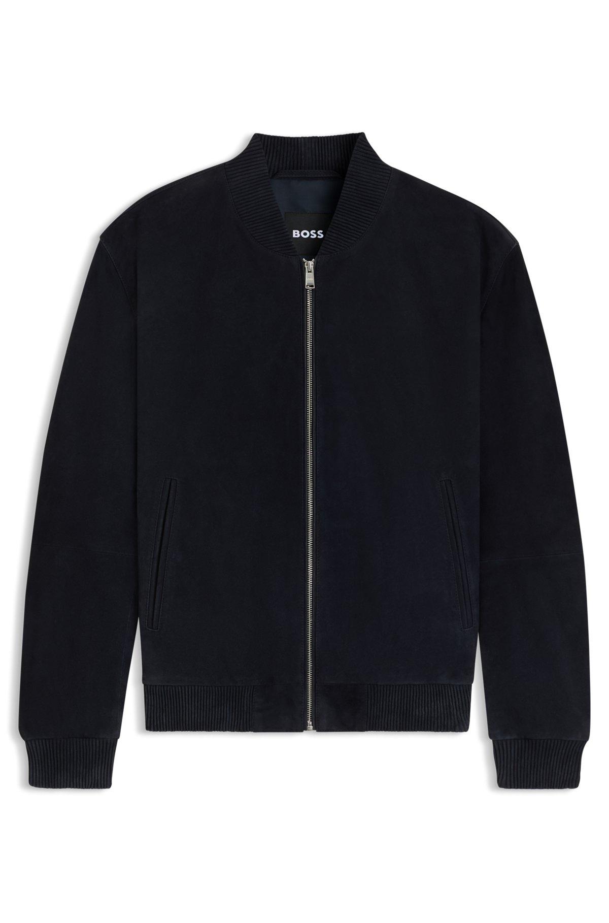 Regular-fit biker jacket in Metis suede Product Image