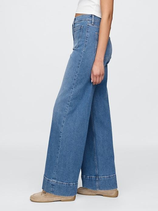 High Rise Stride Wide-Leg Jeans Product Image