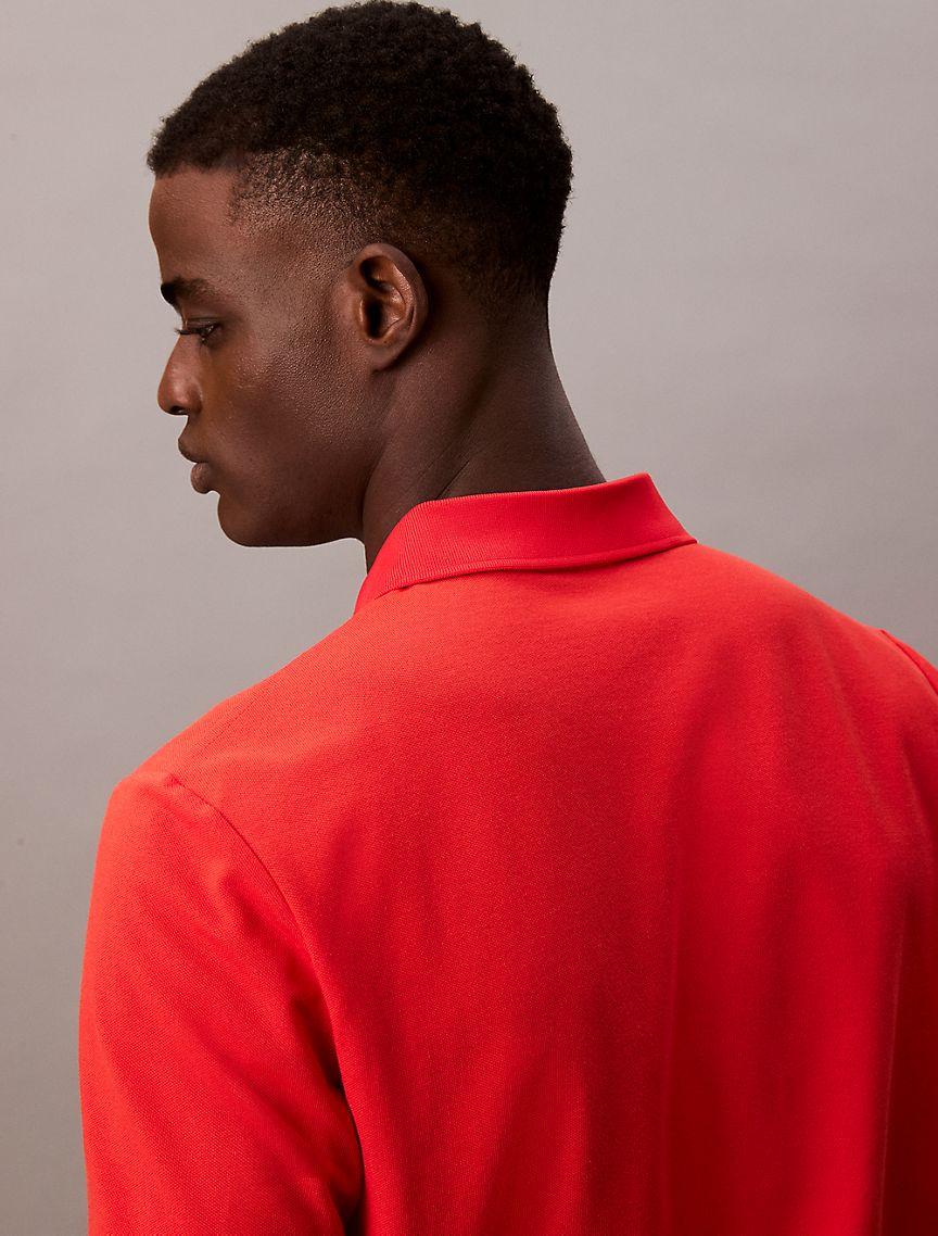 Tech Pique Zip Polo Shirt Product Image