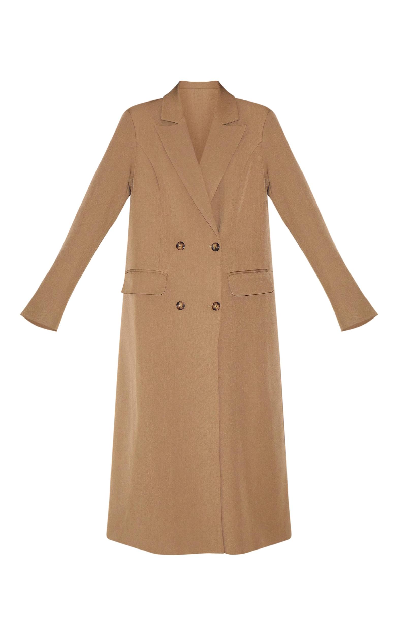 Taupe Maxi Length Duster Coat Product Image