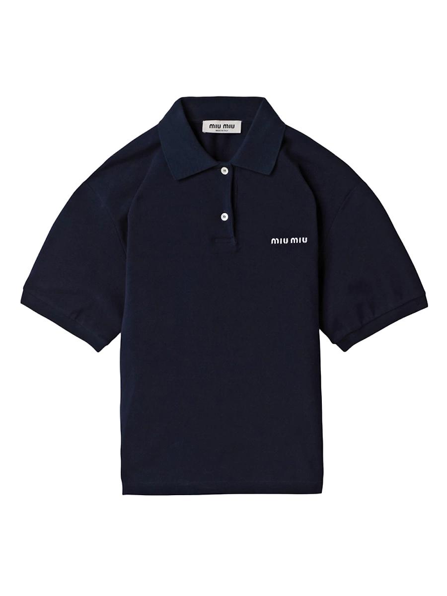 Womens Cotton Piqu Polo Shirt Product Image