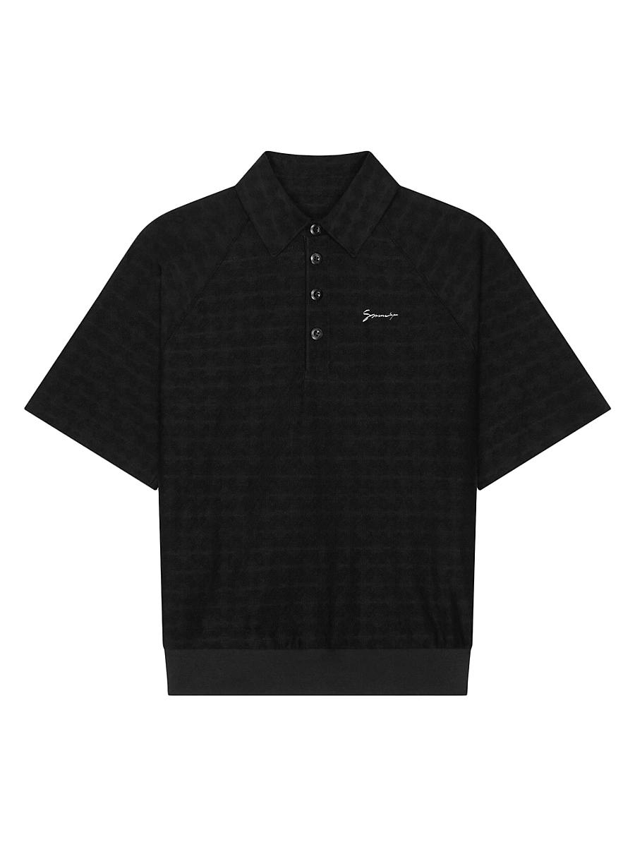 Mens Polo Shirt in Monogram 72 Jacquard Product Image