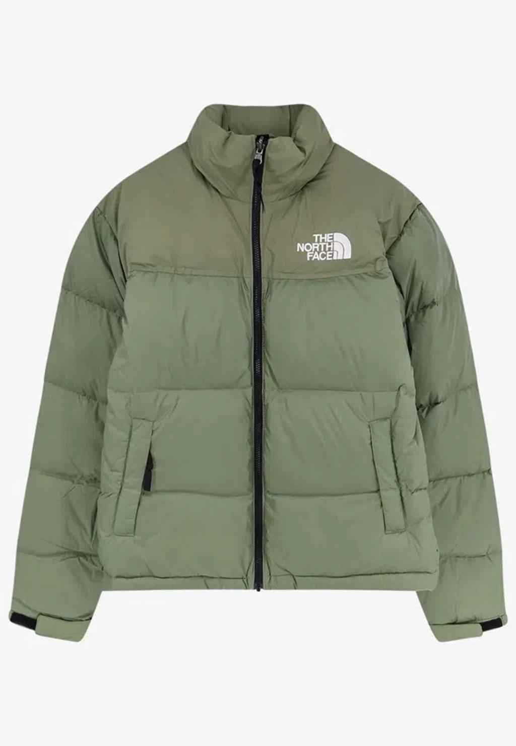 THE NORTH FACE Retro Nuptse 1996 Bark Mist Down Jacket In Green Product Image
