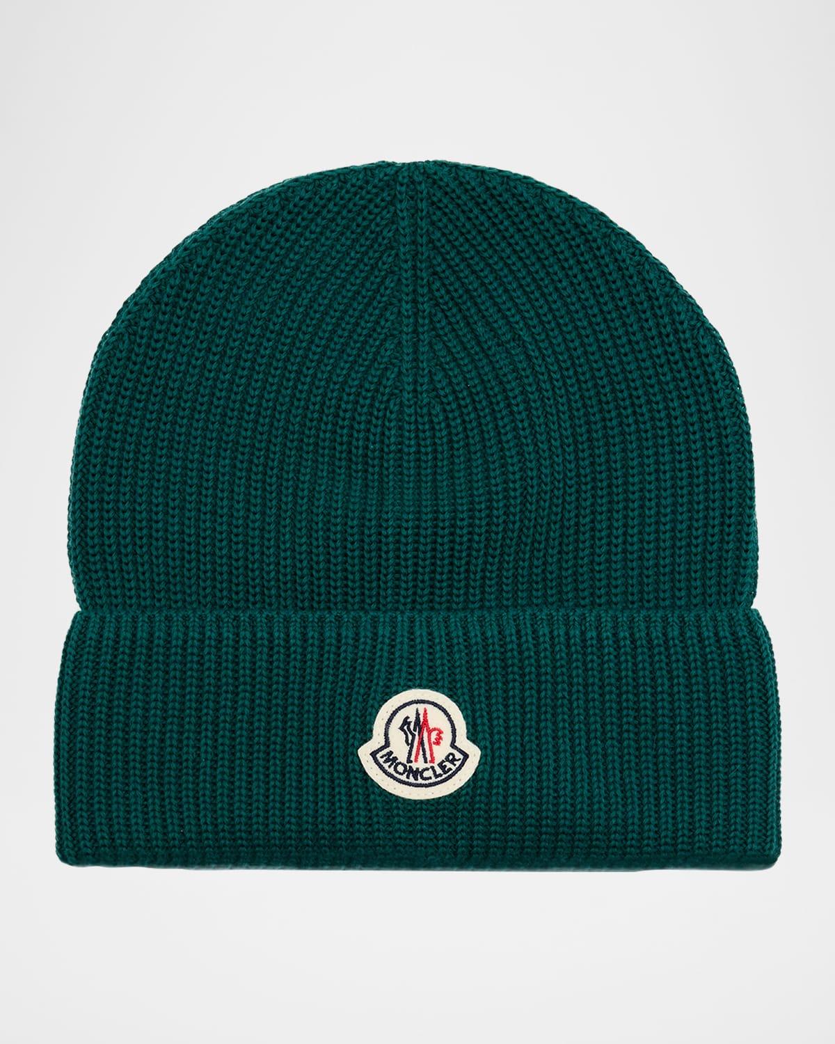 Mens Ribbed Cotton Beanie Product Image