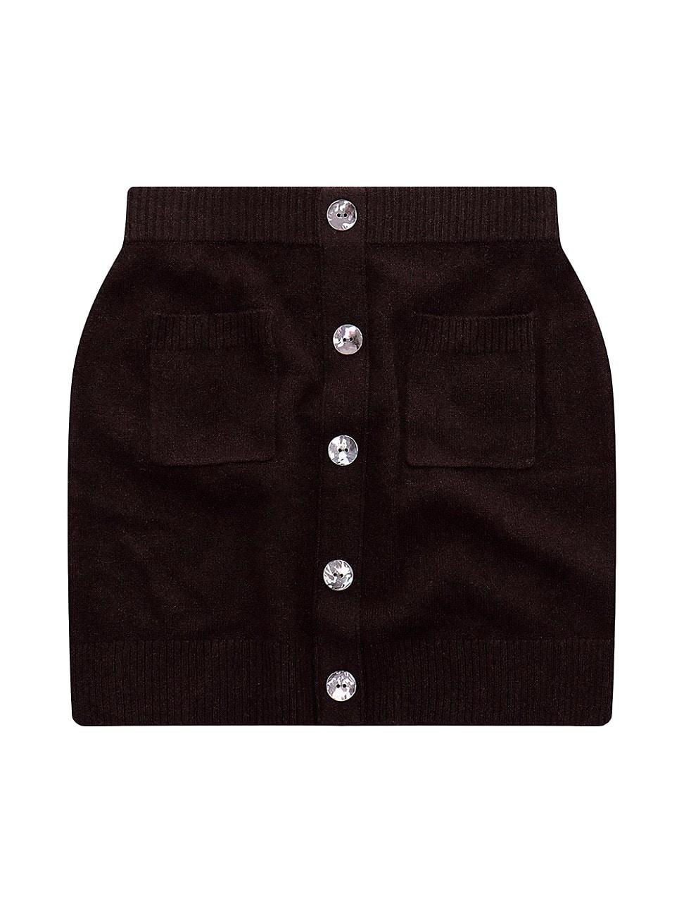 Womens Marvin Knit Cashmere Miniskirt Product Image