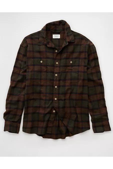 AE Relaxed Fit Everyday Flannel Shirt Product Image