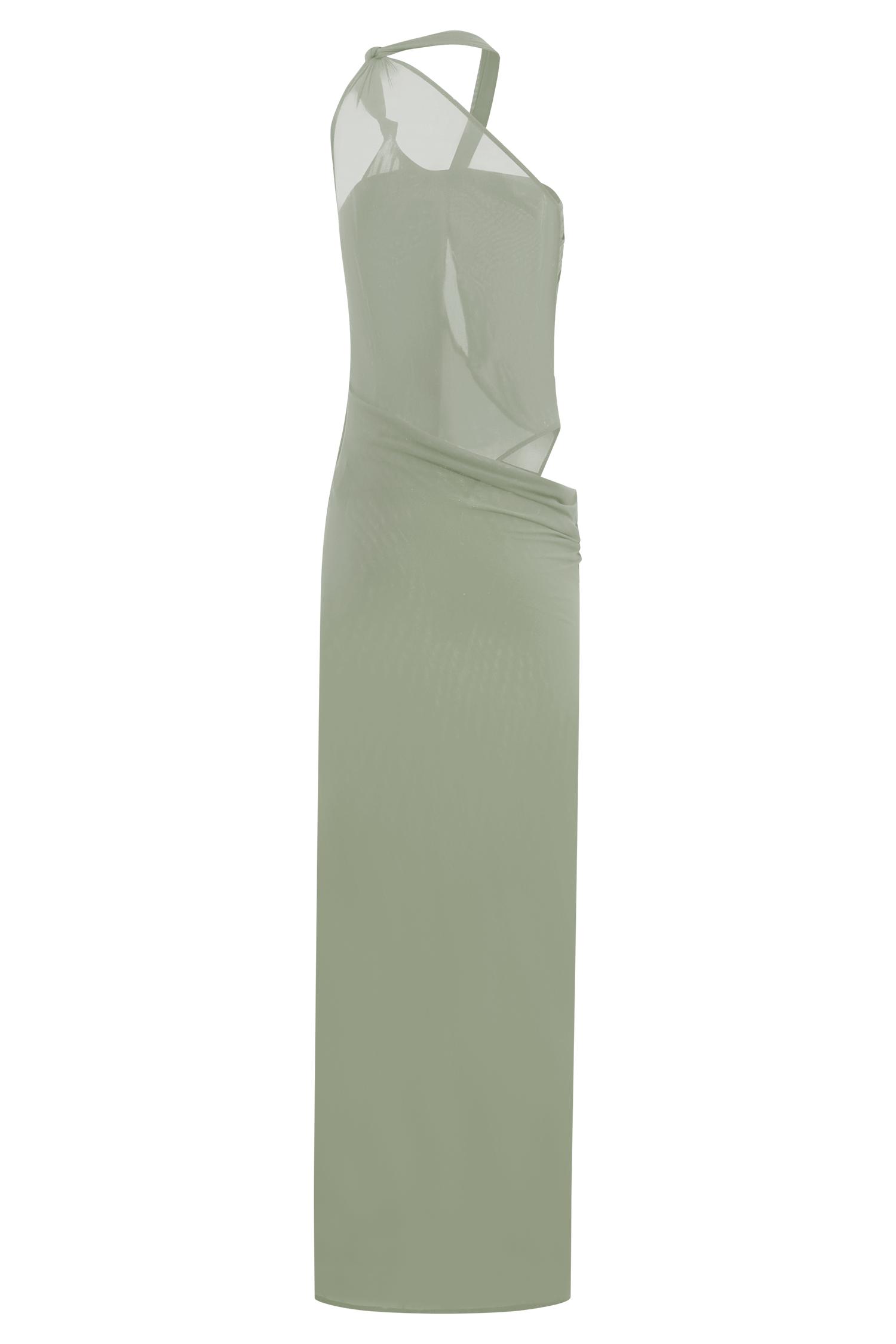 Edwina Knotted Mesh Maxi Dress - Sage Product Image