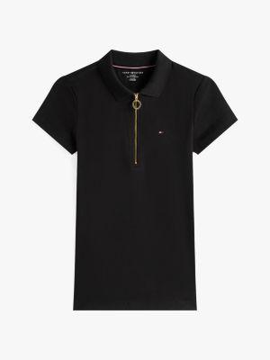 patterned-collar polo shirt Product Image