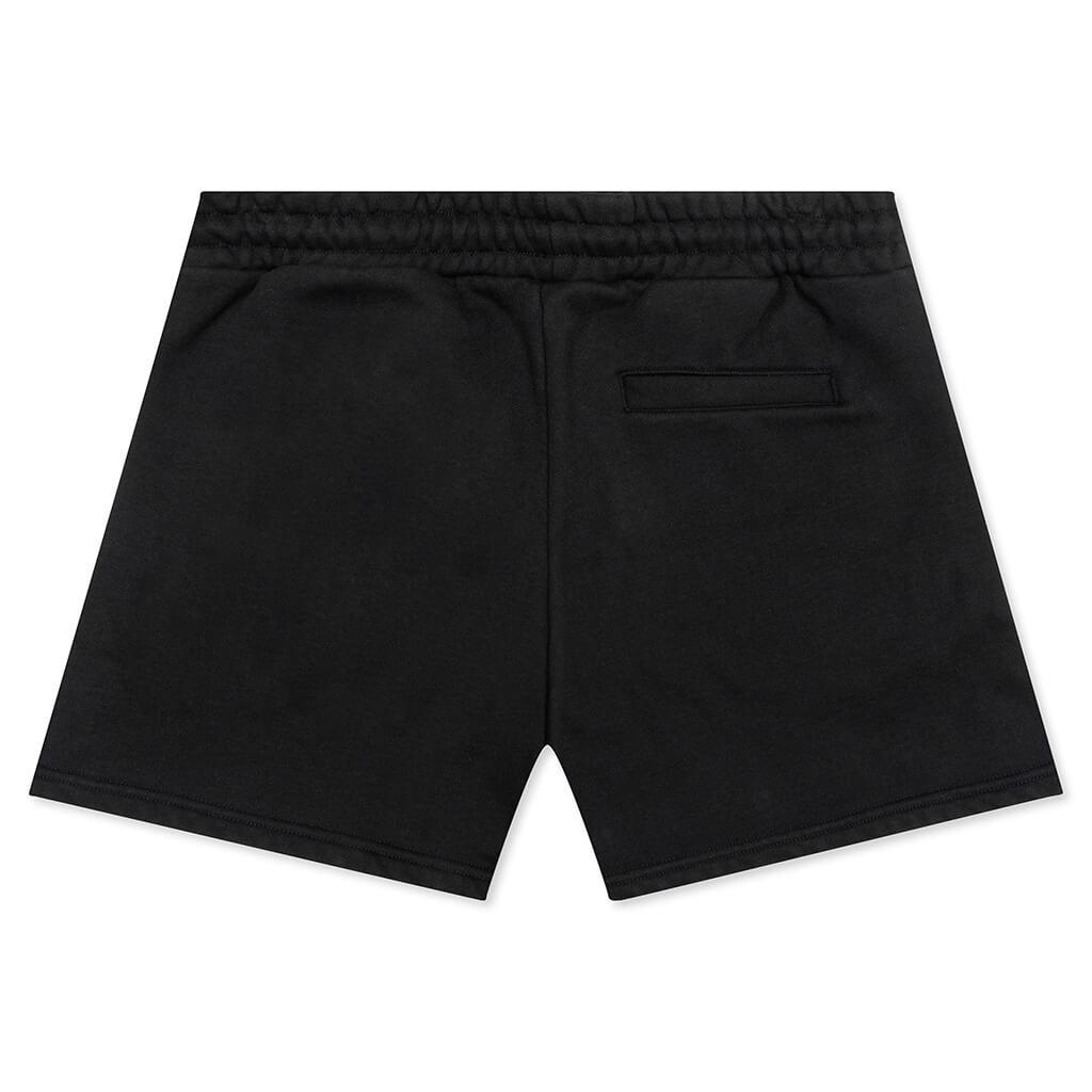 Distressed Shorts Small Logo - Black Male Product Image