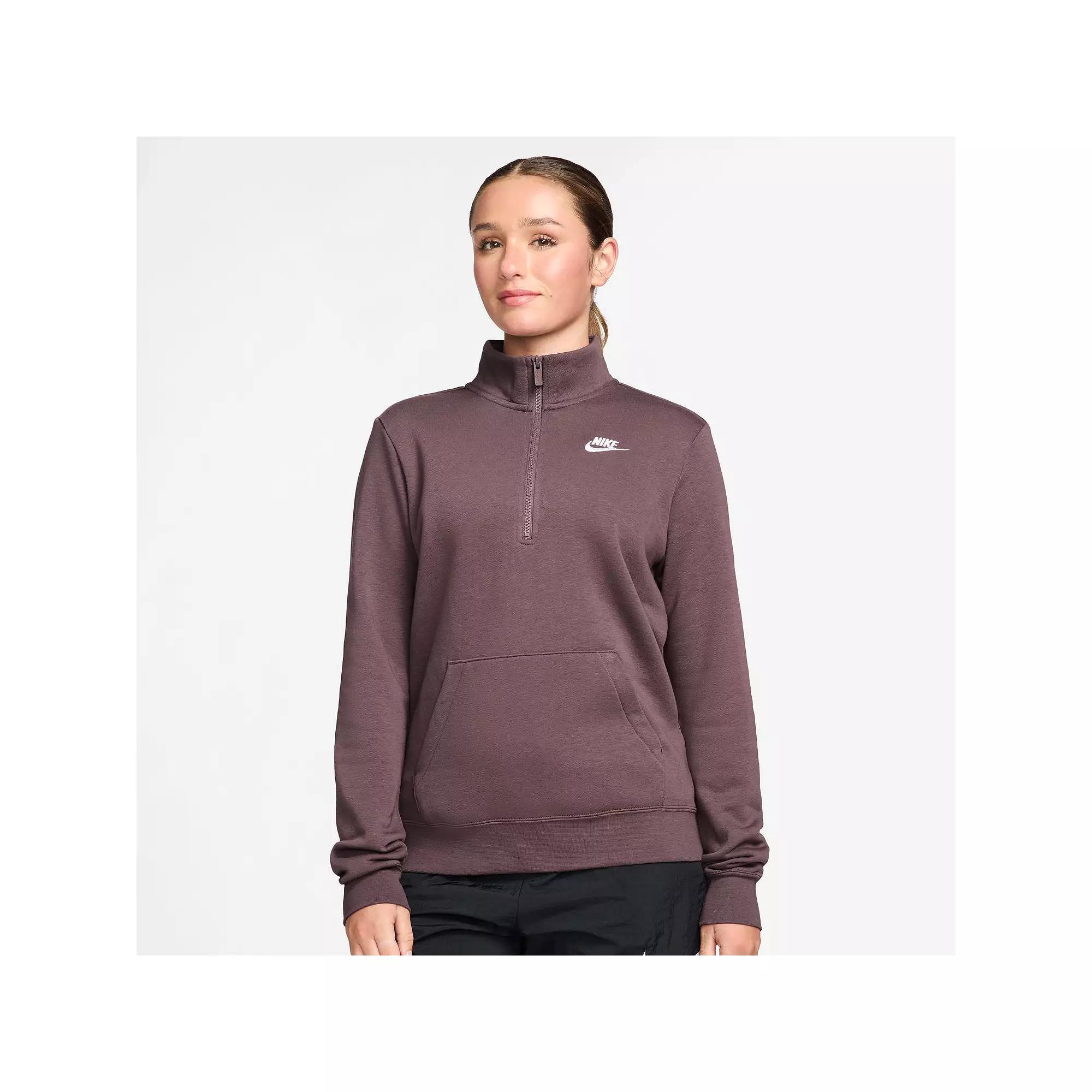 Women's Nike Sportswear Club Fleece Quarter-Zip Sweatshirt,  Product Image