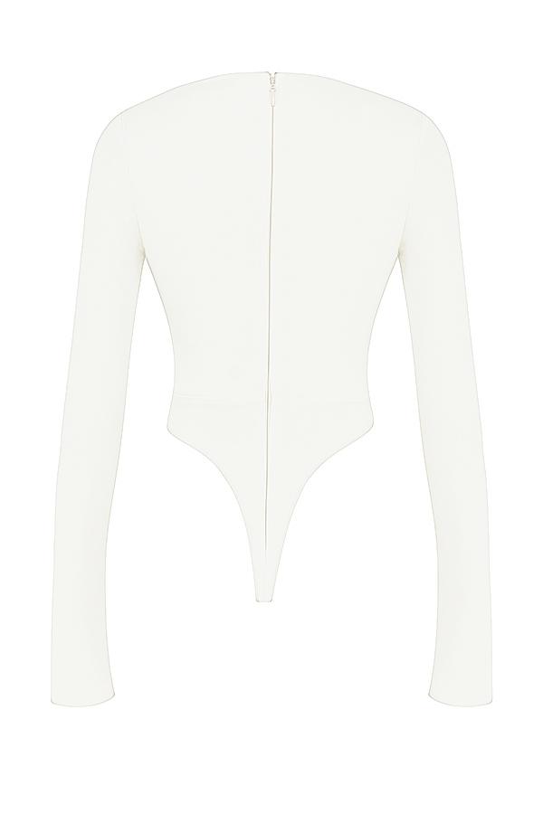 Danica  white cutout bodysuit Product Image