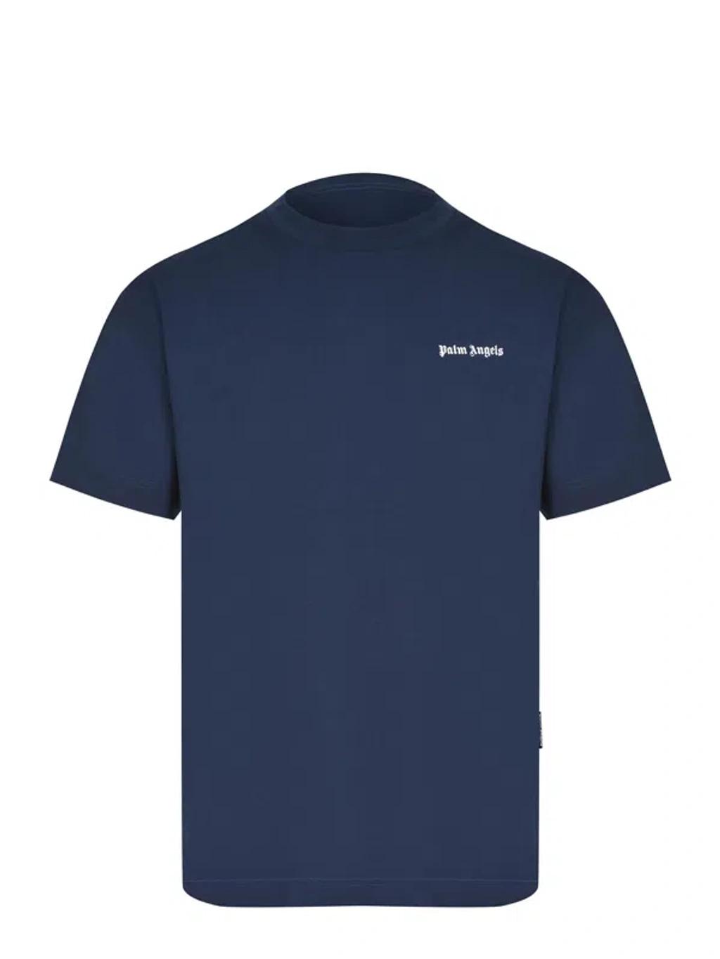 PALM ANGELS Logo Graphic Cotton T-shirt In Black Product Image