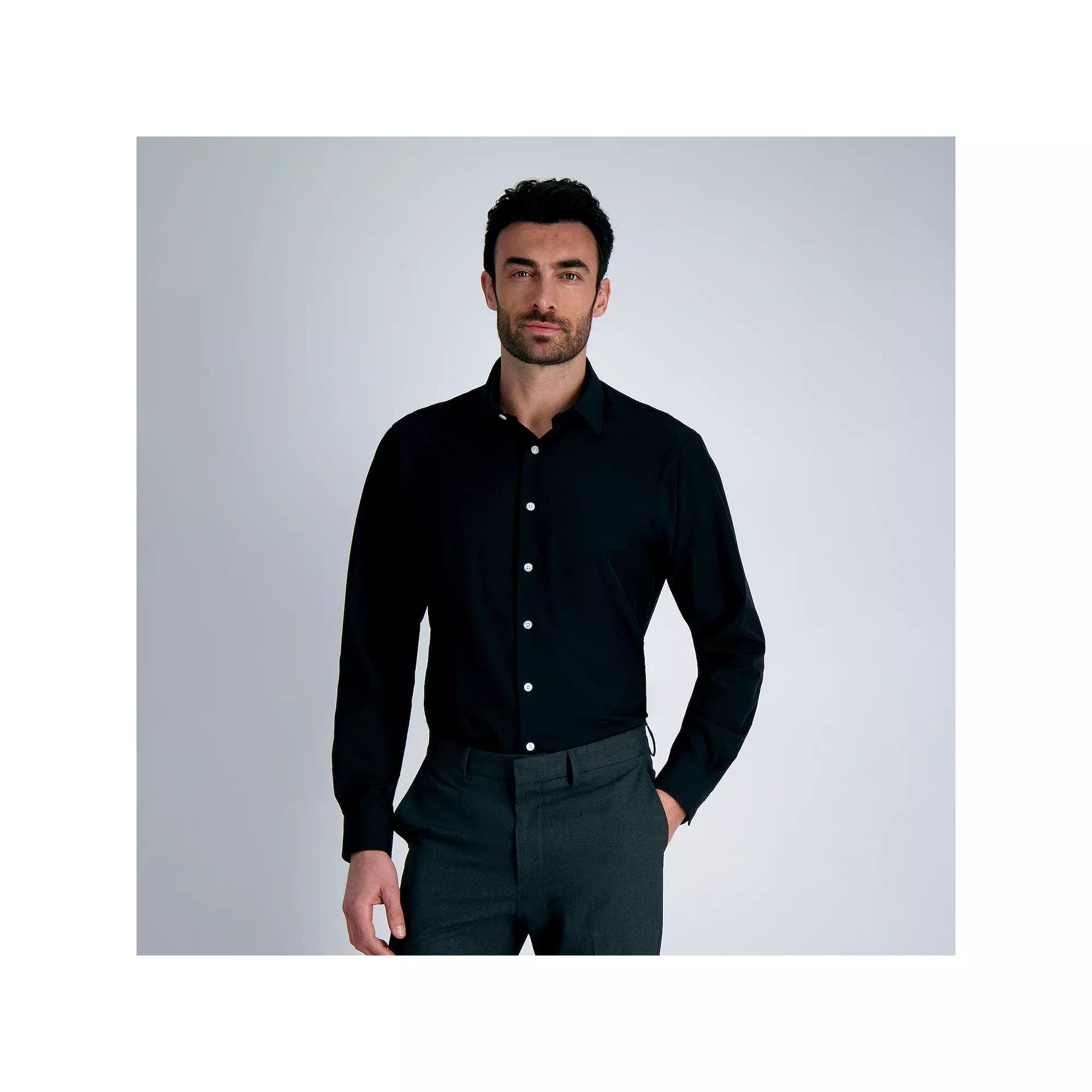 Men's Haggar® Smart Wash® Classic Fit Wrinkle Free Dress Shirt,  Product Image