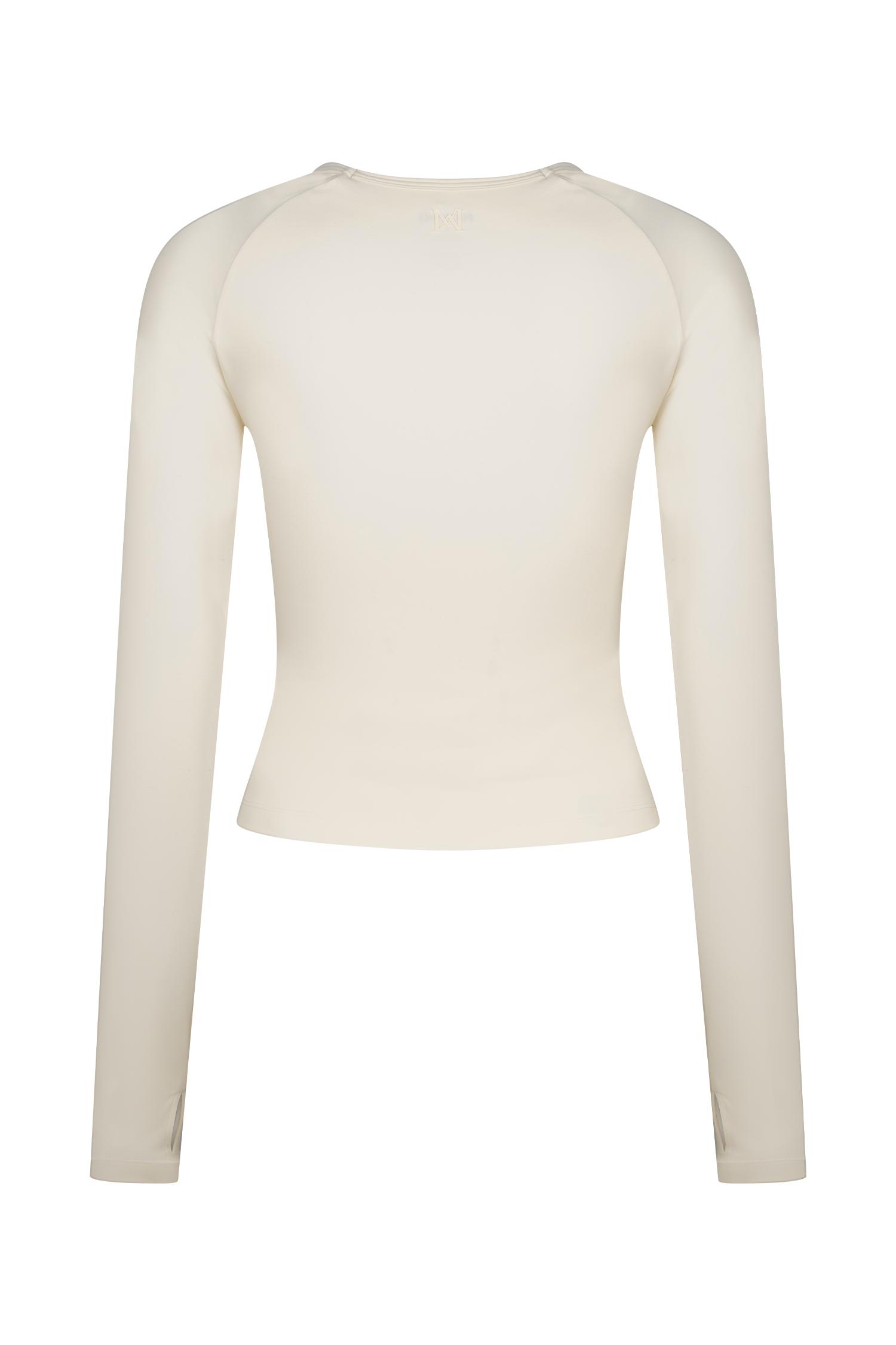 Eliana Long Sleeve Active Top - Ivory Product Image