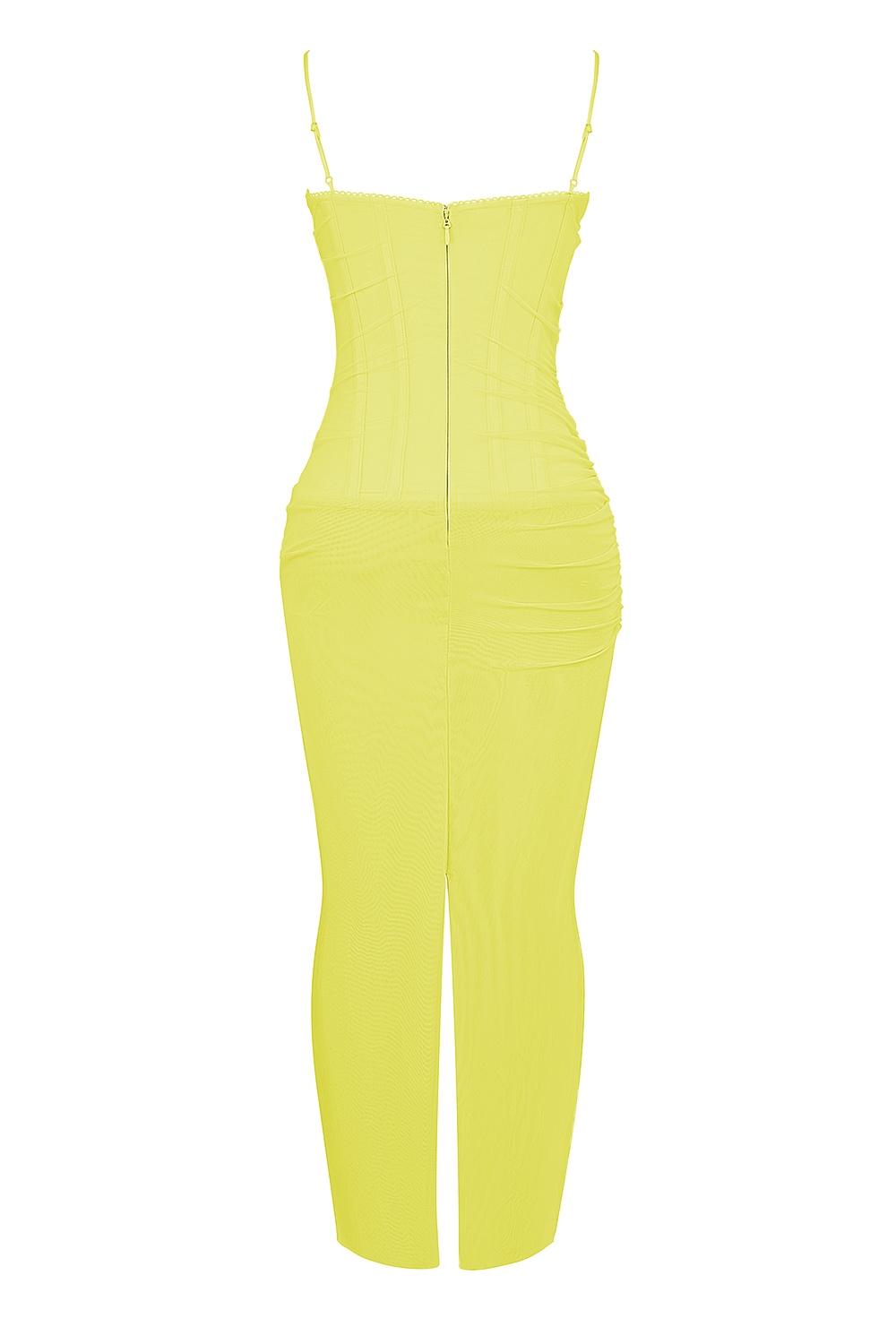 Nalini  acid lime corset maxi dress Product Image