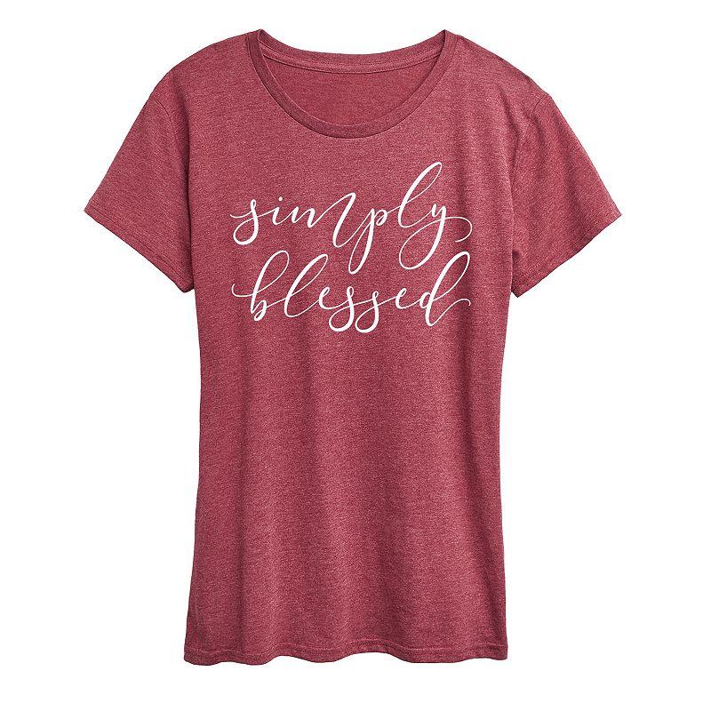 Womens Simply Blessed Graphic Tee, Girls Product Image
