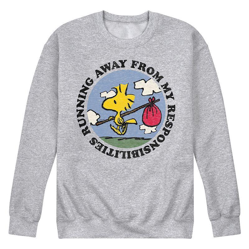 Men's Peanuts Running Away Long Sleeve,  Product Image