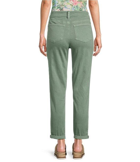 Tommy Bahama Leila Sunwashed Twill Mid Rise Ankle Length Boyfriend Jeans Product Image