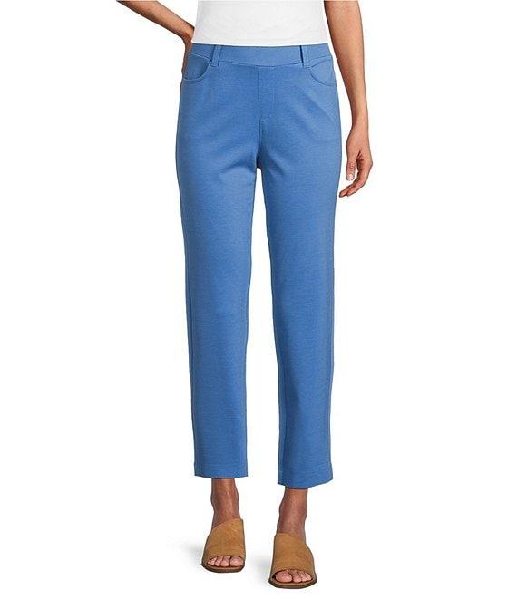 Intro Stella Breezy Knit Slimming Comfort Waist Pull-On Ankle Pants Product Image