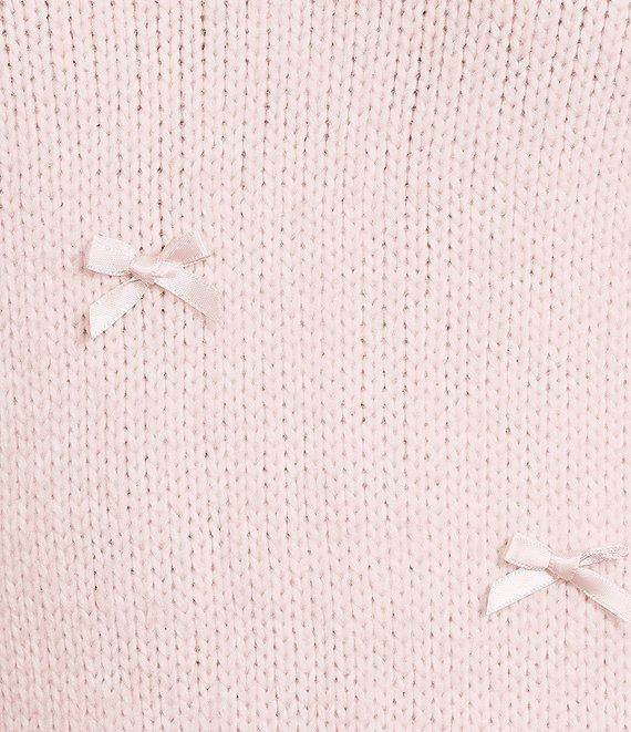 Evolutionary Knit Bow Front Short Sleeve Sweater Product Image