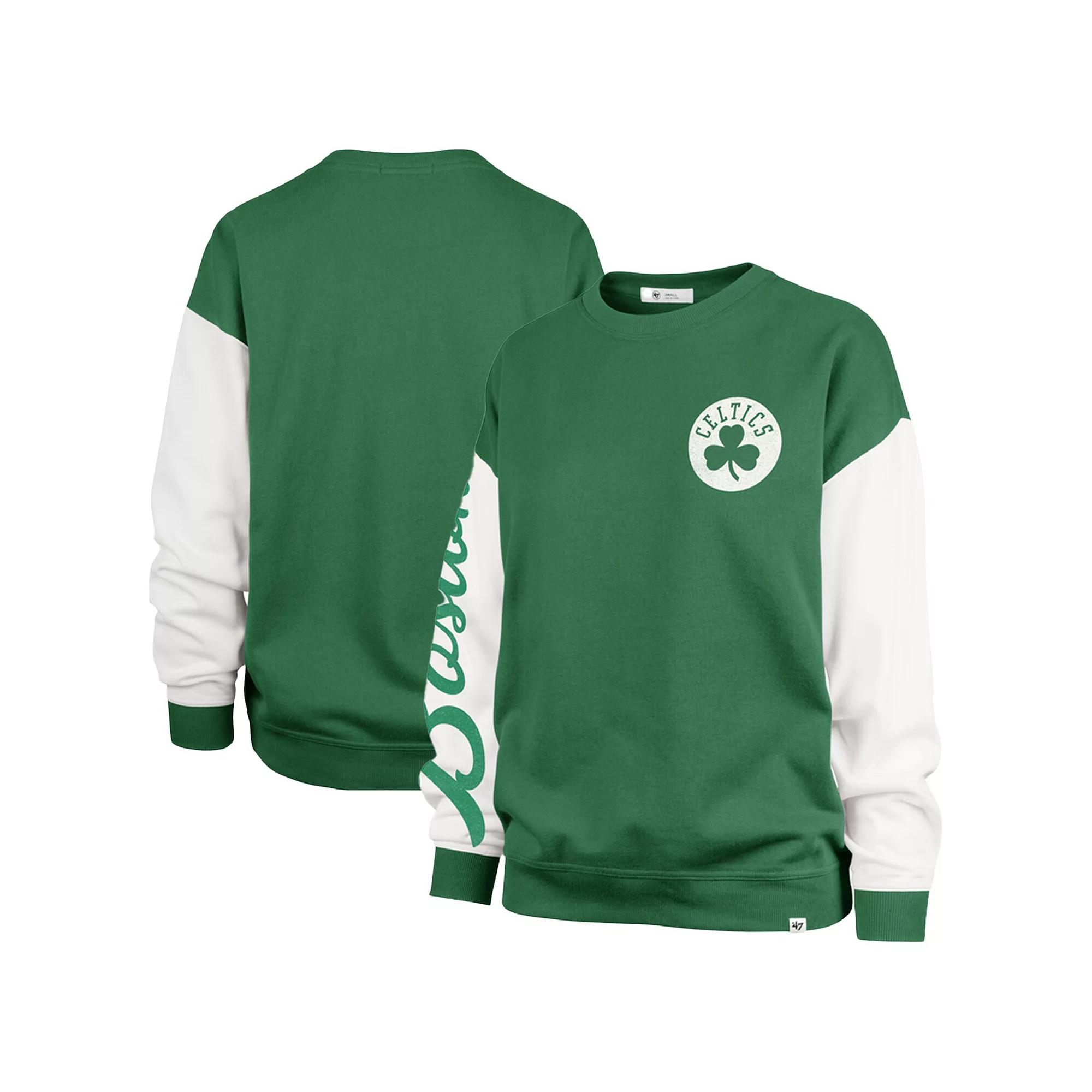 Women's '47 Kelly Green Boston Celtics Plus Size Oversized Rise Andie Pullover Sweatshirt, Size: 4XL Product Image