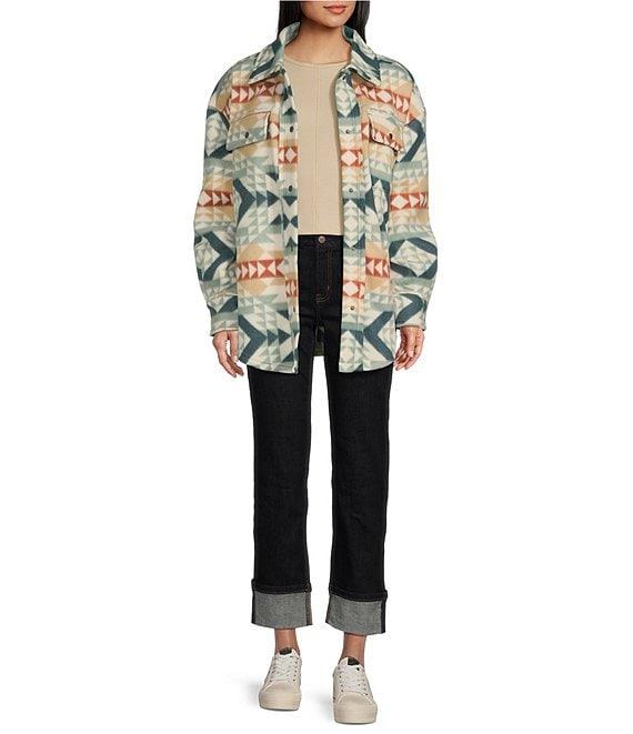 Ceros Jeans Mid Rise Straight Leg Cuffed Jeans Product Image