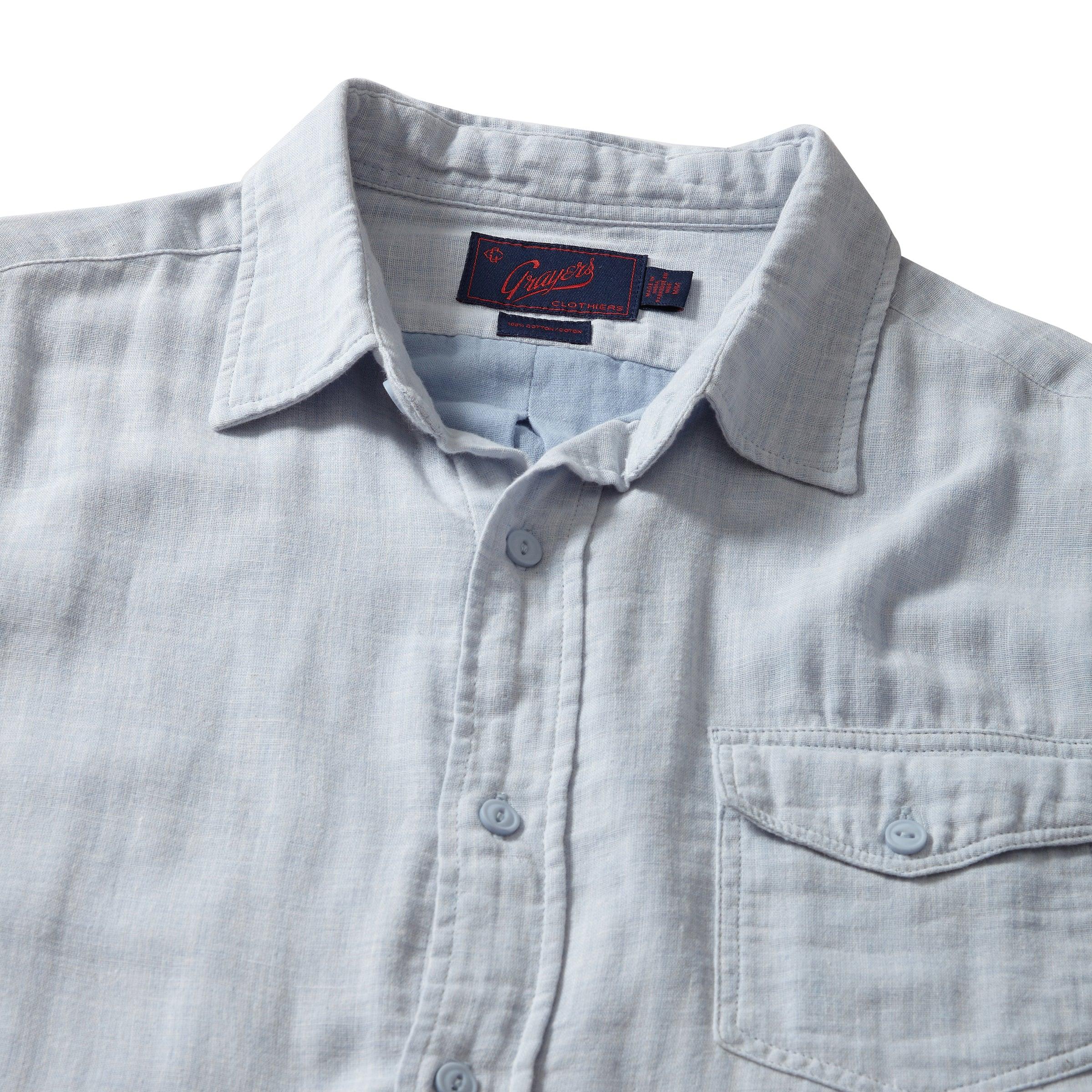 Hammond Double Cloth Shirt - Blue Chambray Product Image