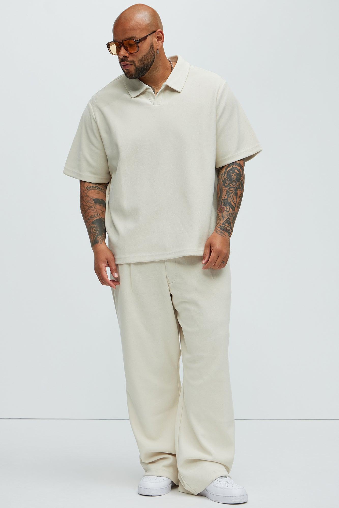 Turner Short Sleeve Polo - Cream Product Image