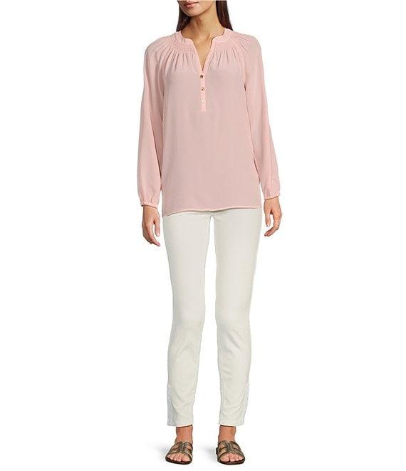 Lilly Pulitzer Elsa Silk V-Neck Bracelet Sleeve Top Product Image