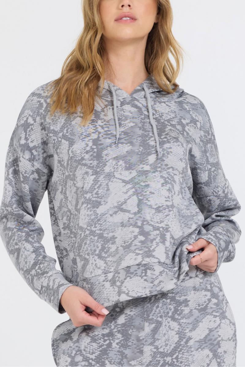 Snake Skin Fleece Hoodie Product Image