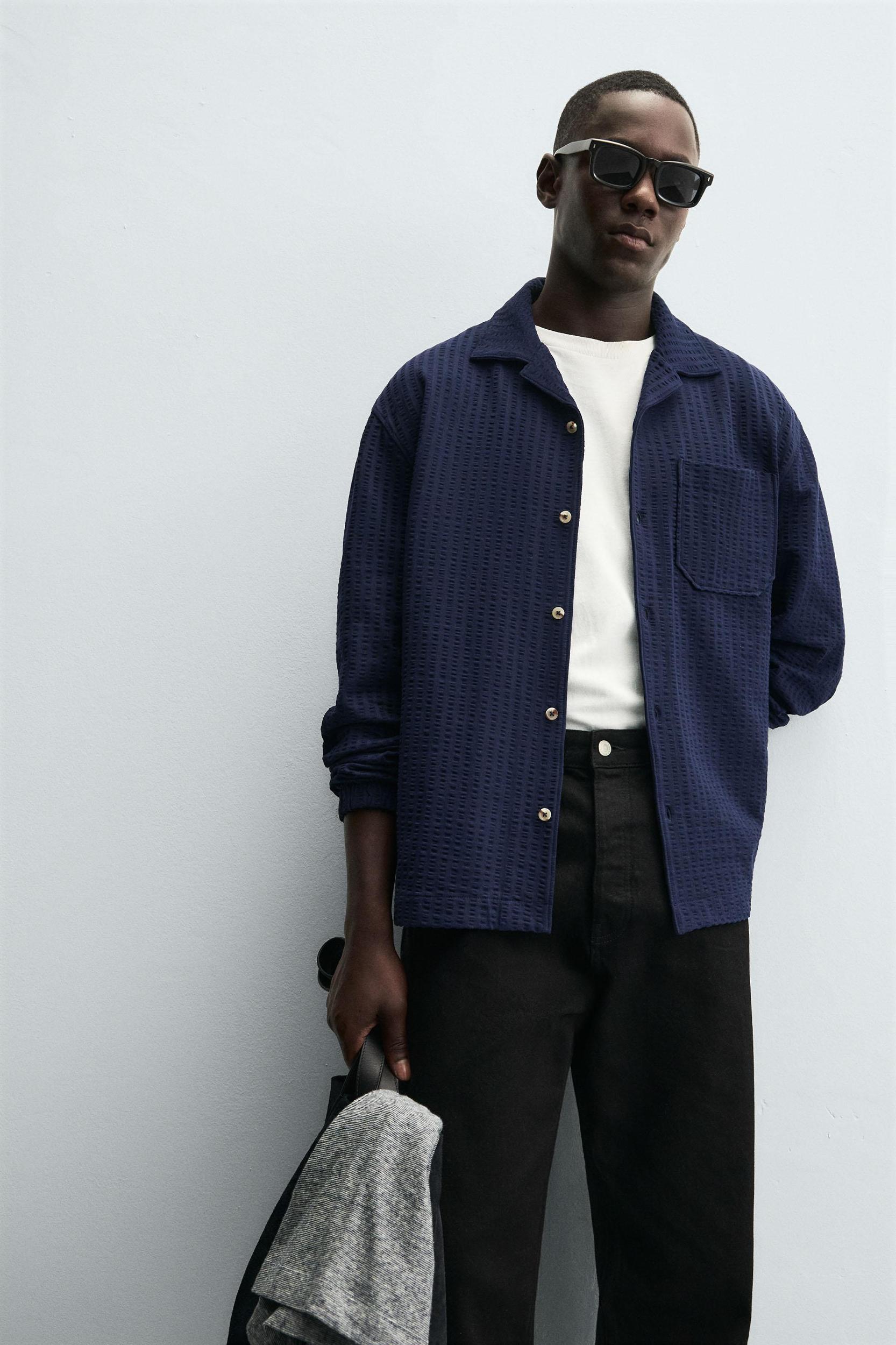 COMFORT SEERSUCKER OVERSHIRT Product Image