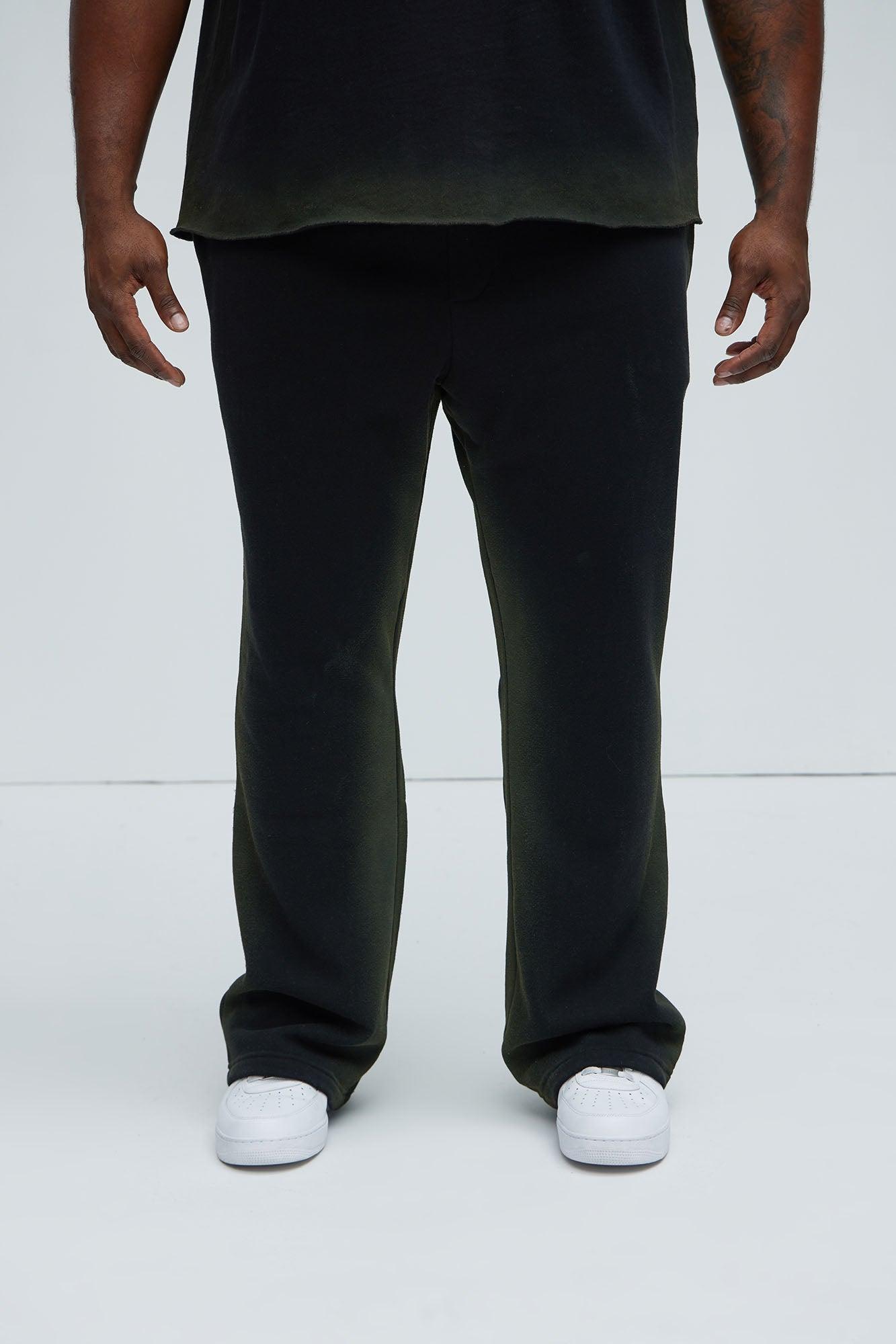Tyson Blurred Lines Skinny Flare Sweatpants - Black Product Image