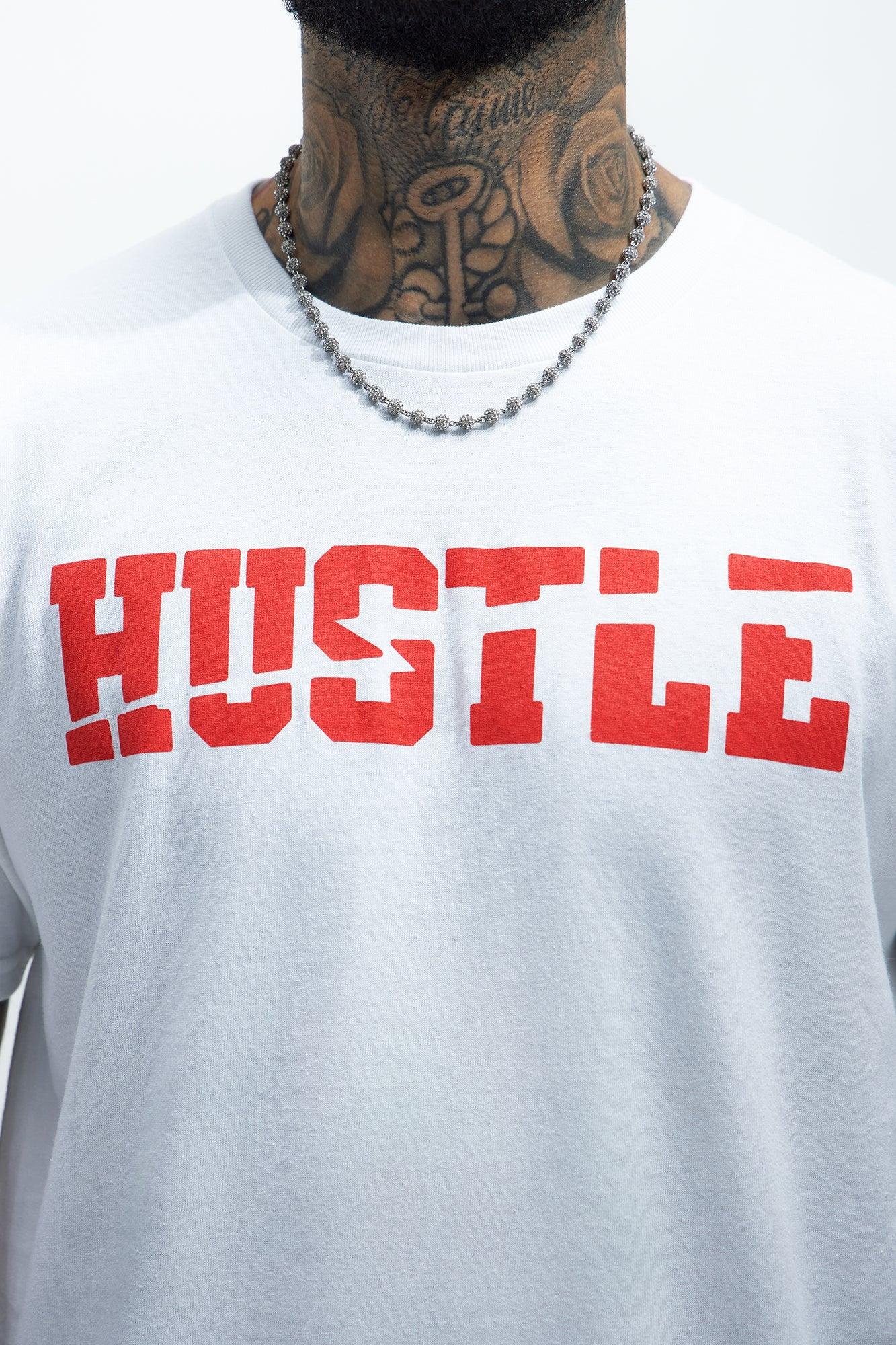 Hustle Fast Short Sleeve Tee - White Product Image