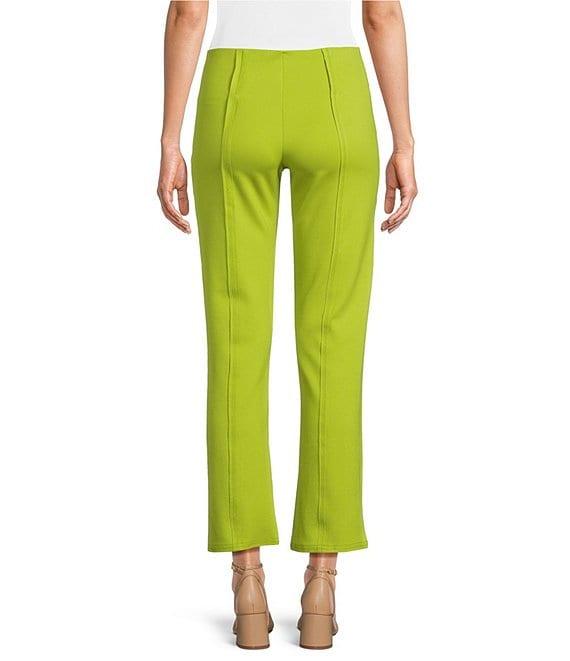 Slim Factor by Investments Ponte Knit No Waist Slim Leg Ankle Pants Product Image