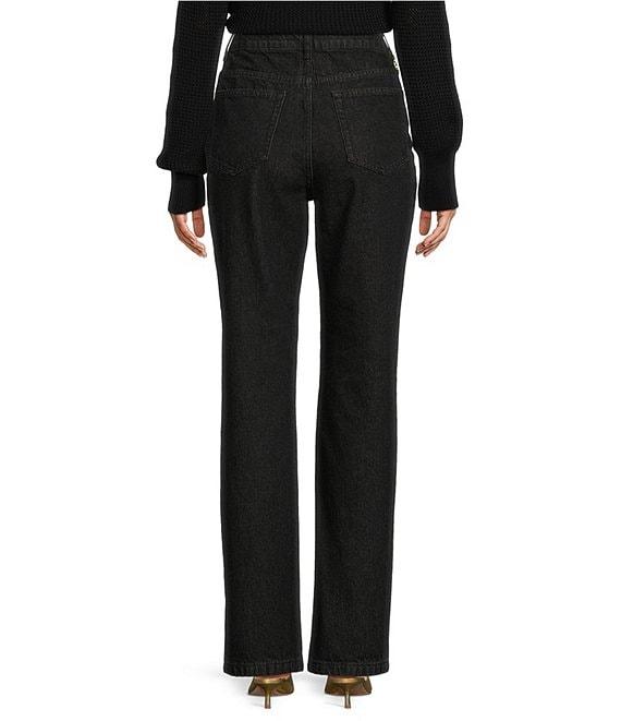 Antonio Melani x Jennifer Sumko Abigail Denim High Rise 5 Pocket Straight Leg Full Length Jeans Product Image