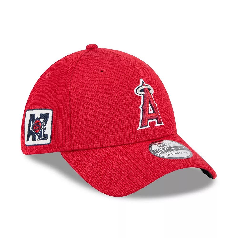 Men's New Era Red Los Angeles Angels 2025 Spring Training 39THIRTY Flex Hat,  Product Image