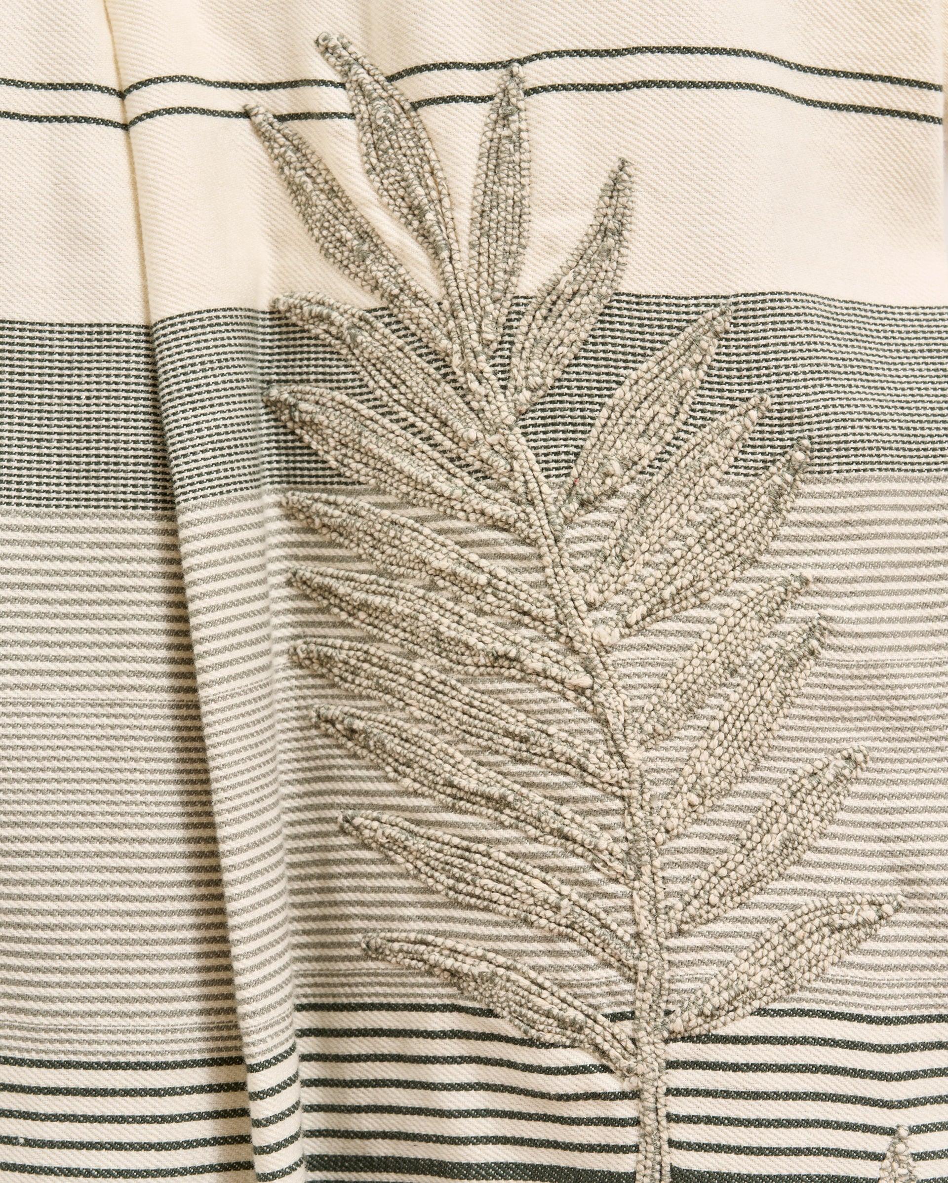 Desert Palm Embroidered Shirt Dress -  Product Image