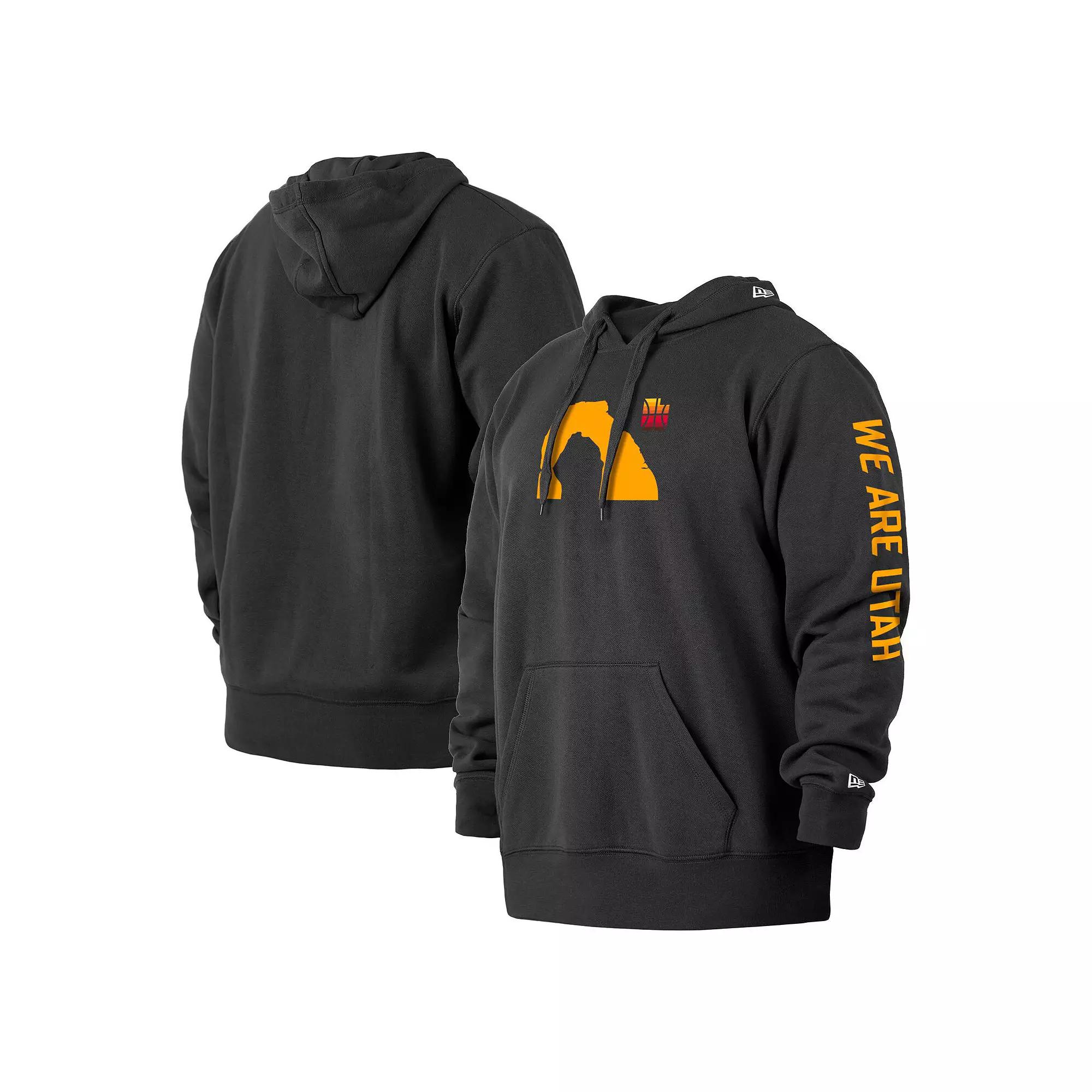 Men's New Era Black Utah Jazz 2021/22 City Edition Big & Tall Pullover Hoodie, Size: 3XB, Jaz Black Product Image