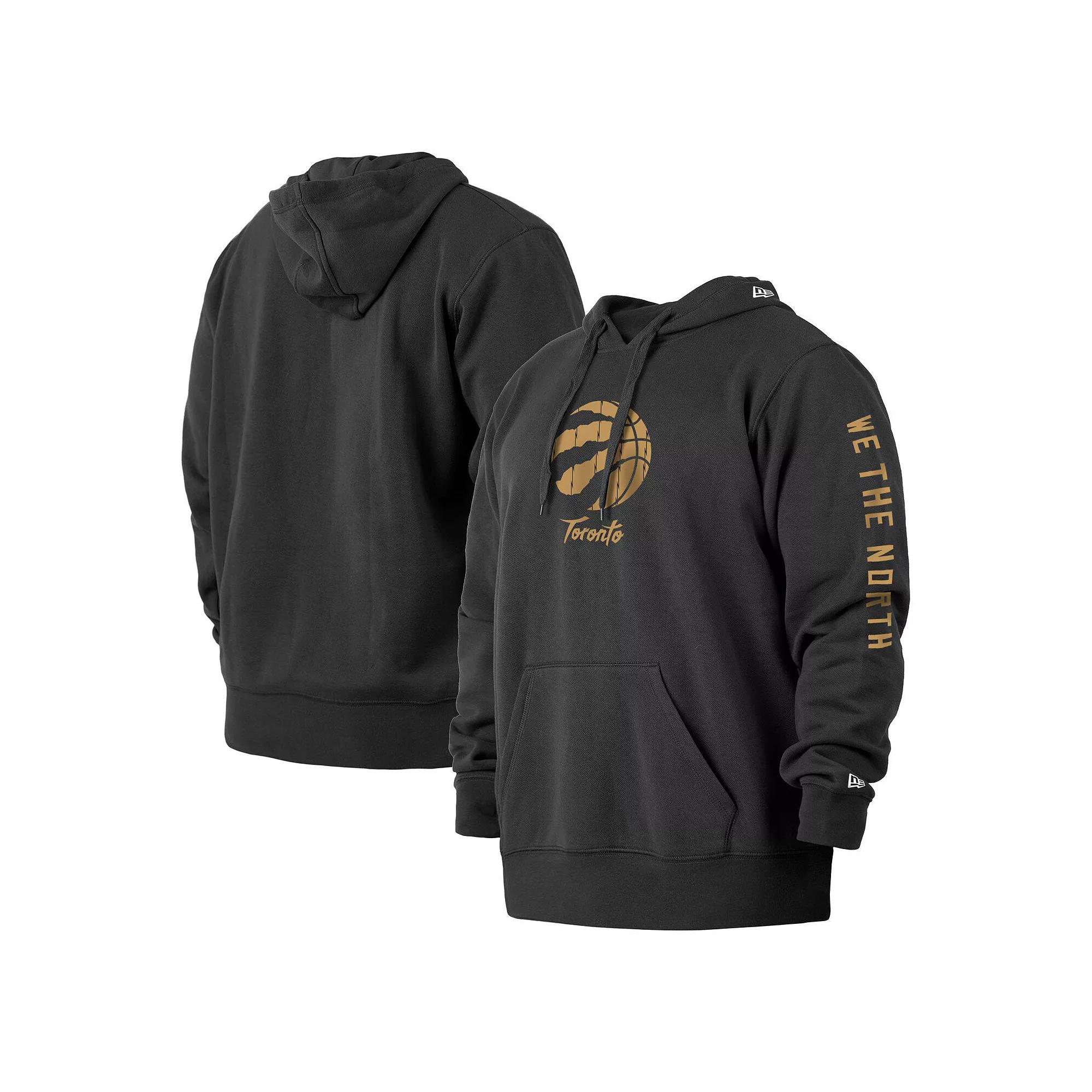 Men's New Era Black Toronto Raptors 2021/22 City Edition Big & Tall Pullover Hoodie, Size: 2XB, Rpt Black Product Image
