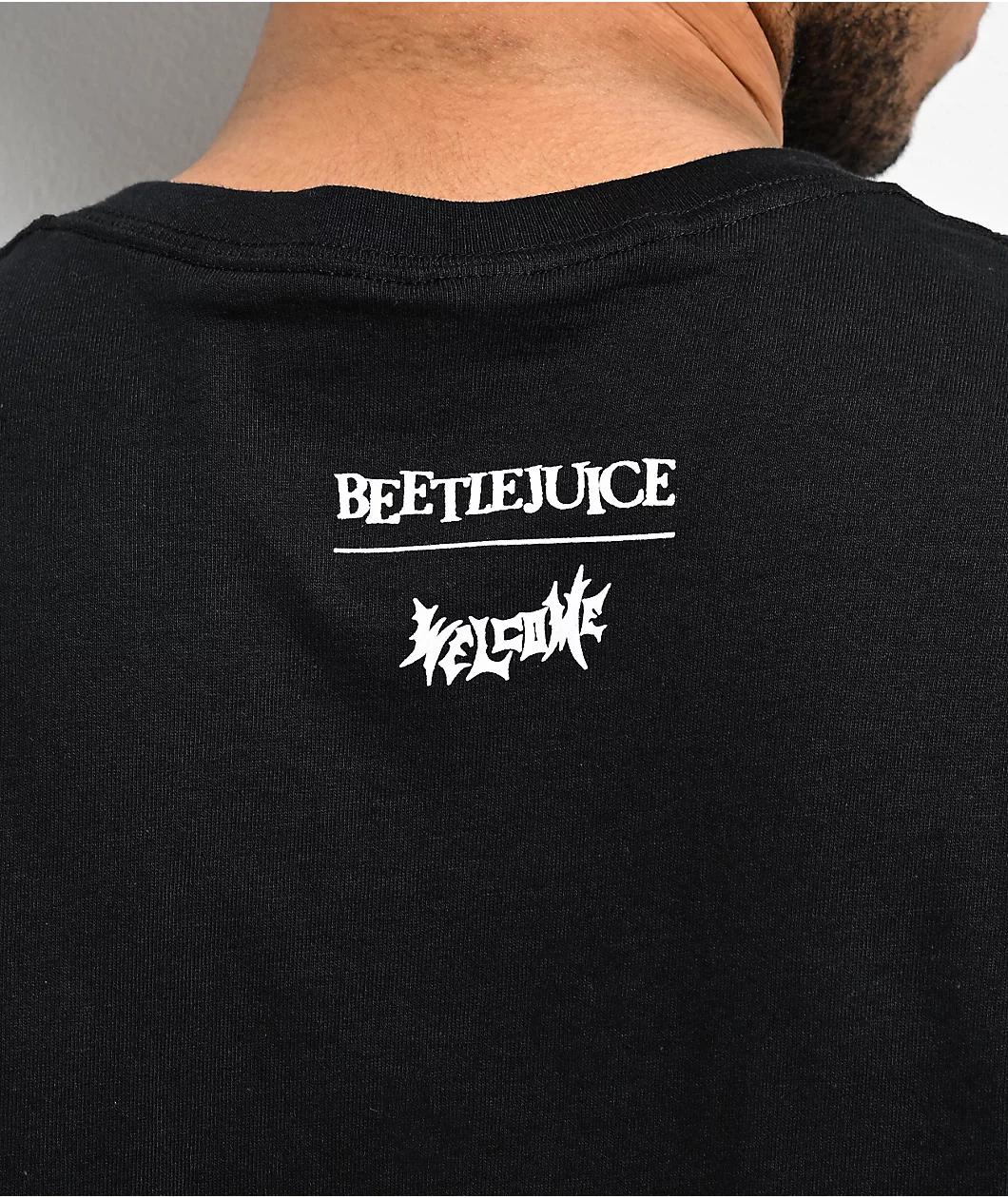 Welcome x Beetlejuice Lydia Black T-Shirt Product Image