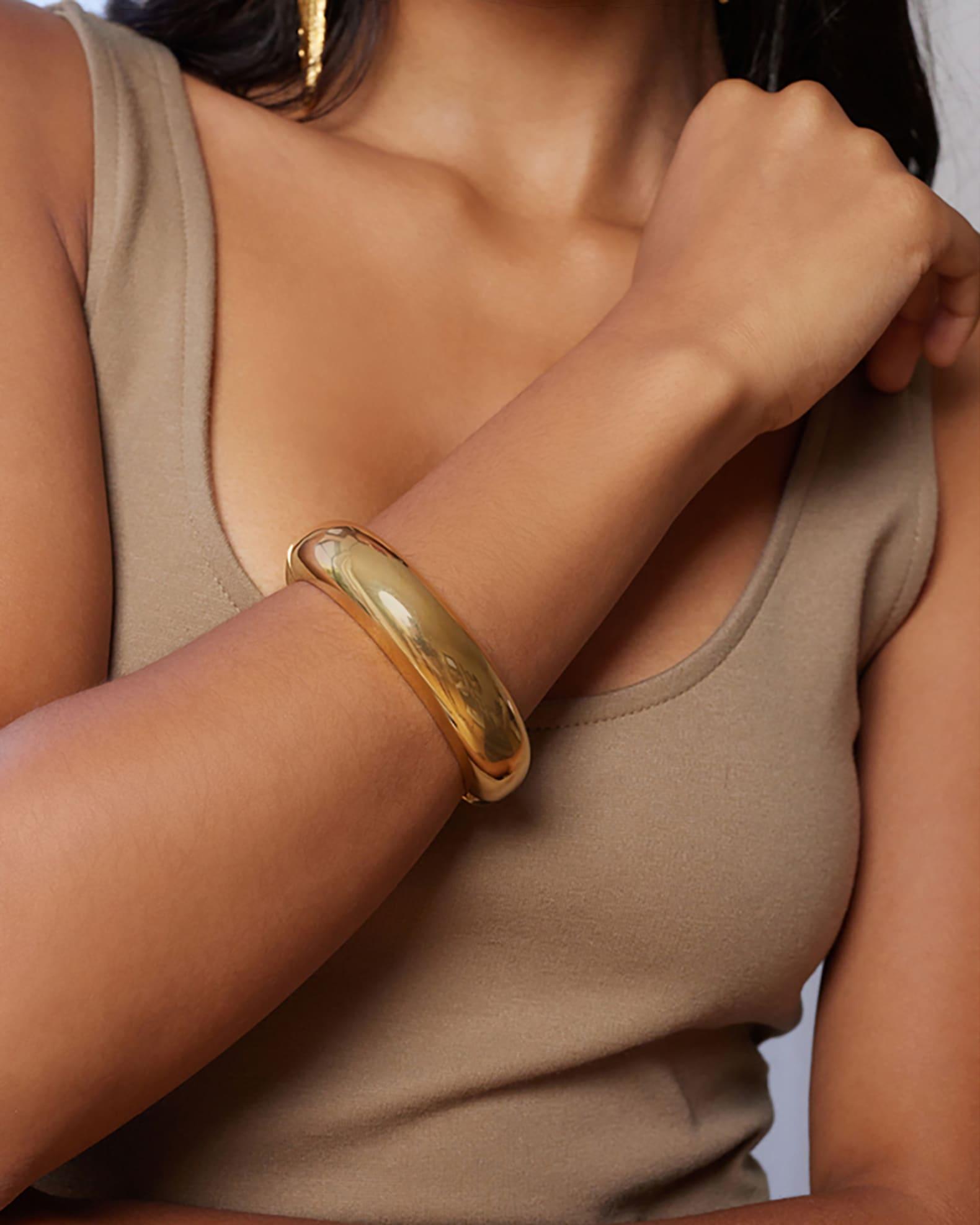 Polished Hinged Bangle Bracelet Product Image