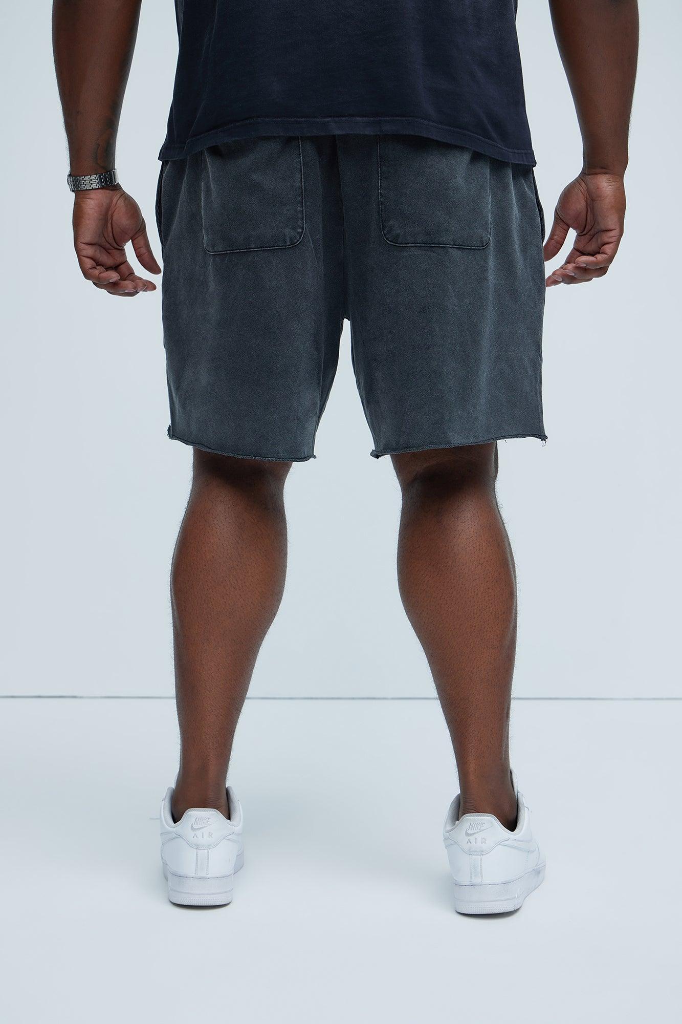 Mayzen Relaxed Shorts - Black Wash Product Image