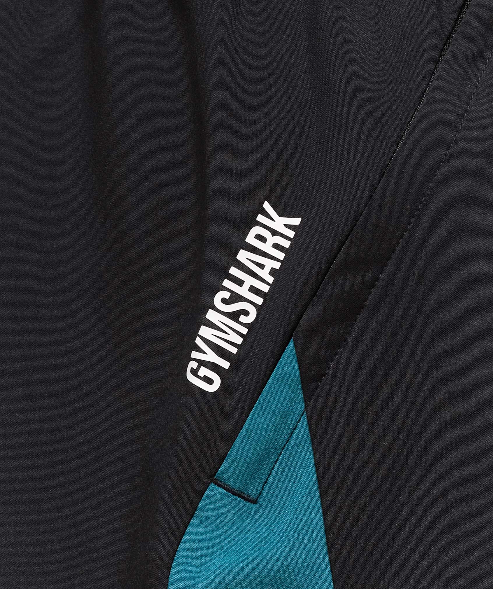 Gymshark Sport  7" Shorts - Black/Functional Teal Male Product Image