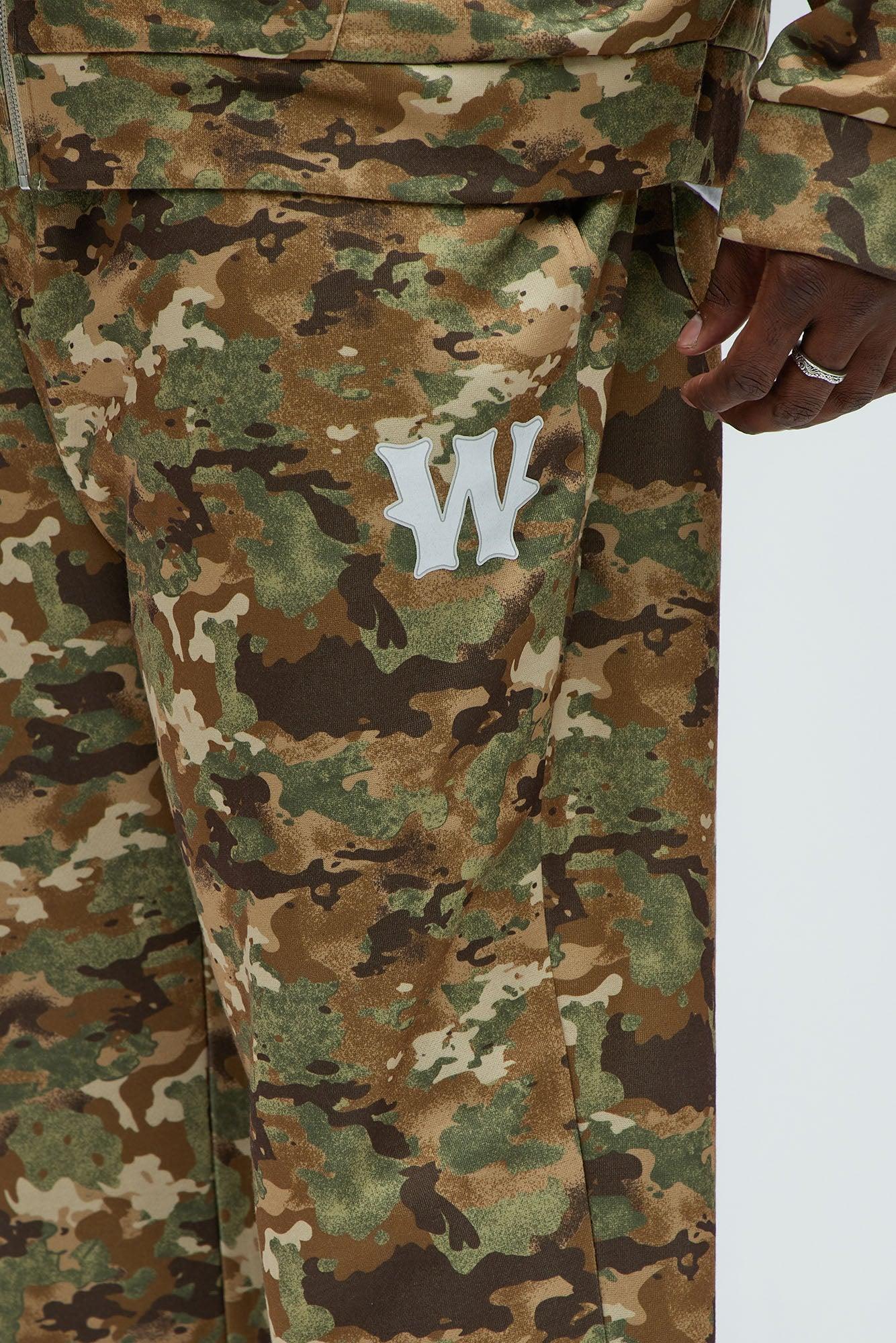 Wolves Straight Camo Sweatpants - Camouflage Product Image