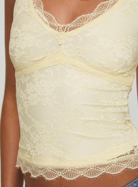 Far Away Top Yellow Product Image