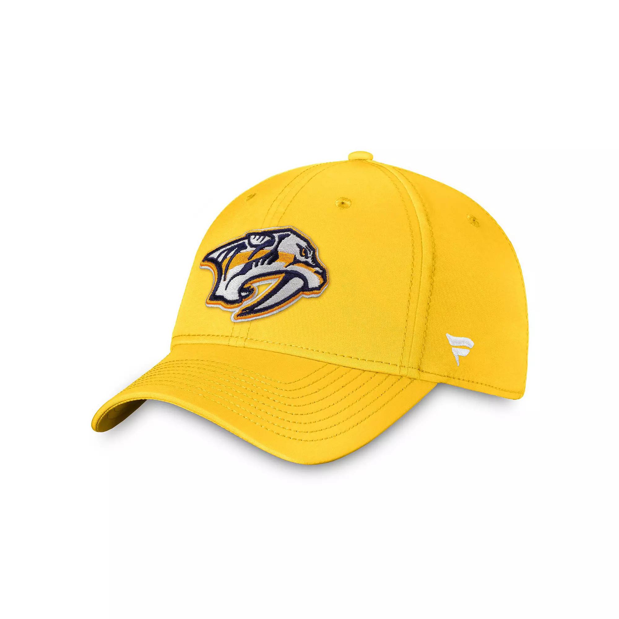 Men's Fanatics Gold Nashville Predators Core Primary Logo Flex Hat,  Product Image